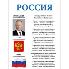 Стенд "Россия (Пластик 1000 х 750 х 3)"